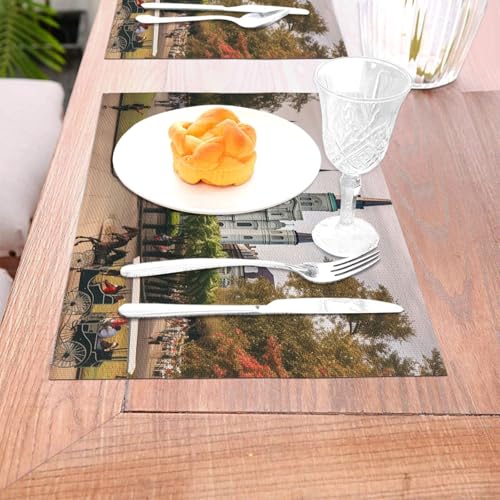 Set de table vinyle antidérapant pour décoration de table de cuisine - 6