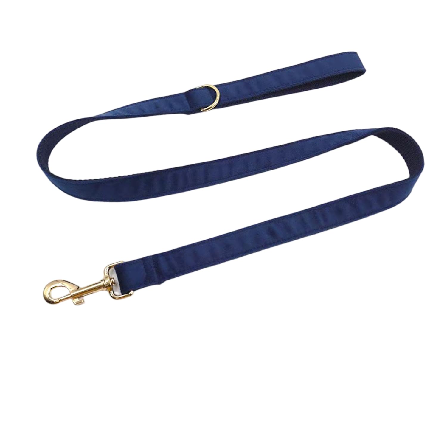 Dog Leash with Metal Clip, Multiple Colors, Width 0.82 inches, Length 3.9 feet, in the Same Color as the Collar(Dark Blue, Match M/L/XL Size Collar)