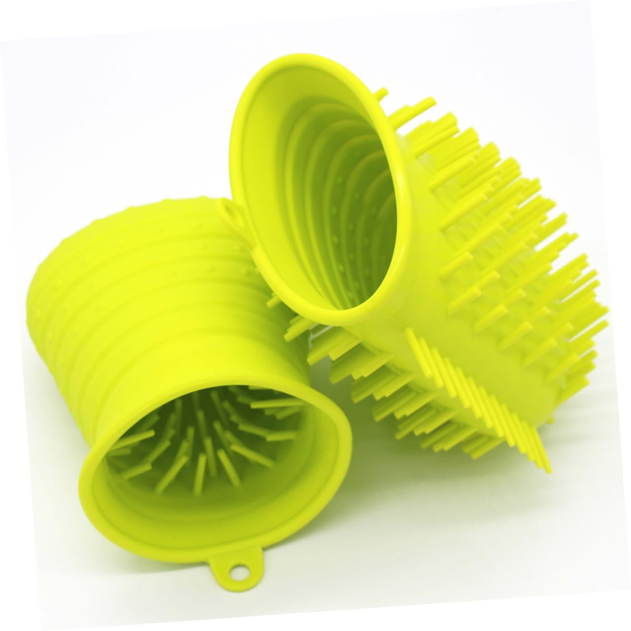 BESPORTBLE 2stücke Dual Purpose Silikon Pfotenreiniger Für Hunde Pet Footbath Tool Mit Massagefunktion Flexibles Material Grünes Design Zur Sanften Reinigung Und Massage Der Hundepfoten