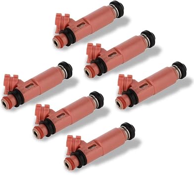 Fuel Injector Parts,ROADFAR 12 Holes Engine Fuel Injector Kits Fit for 02-03 for Lexus ES300/ for Toyota Camry 3.0L, 05-07 for Toyota Highlander/Solara 3.3L 23250-030,Pack of 6