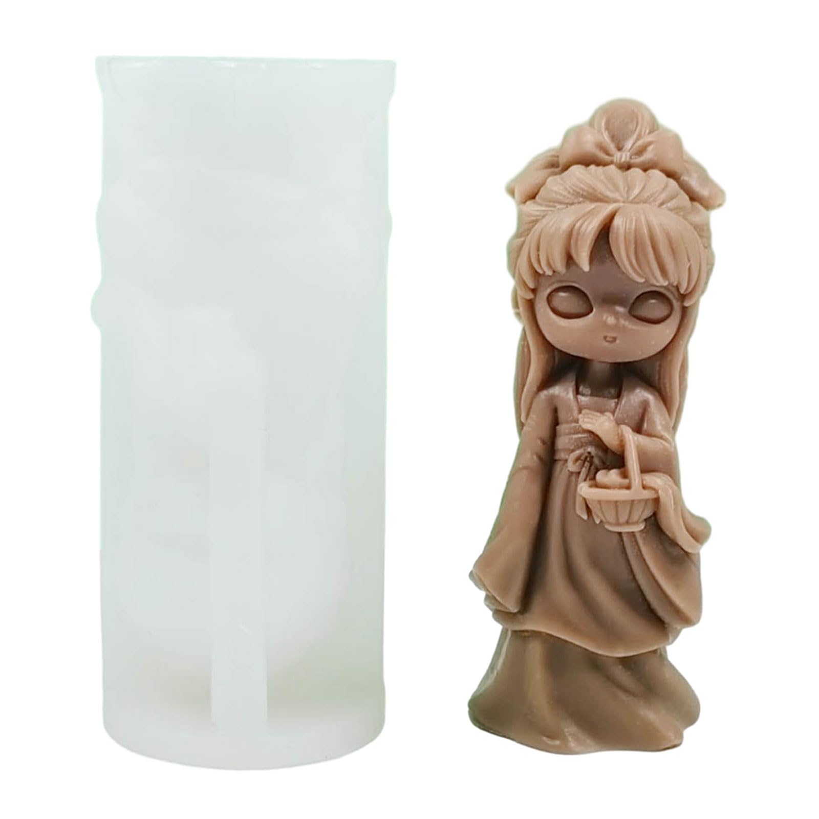 hogtnd Ancient Silicone Candle Molds, Food Grade Silicone Mould, Easy Demoling for Resin Casting, Candle Soap Making, Silicone Resin Molds