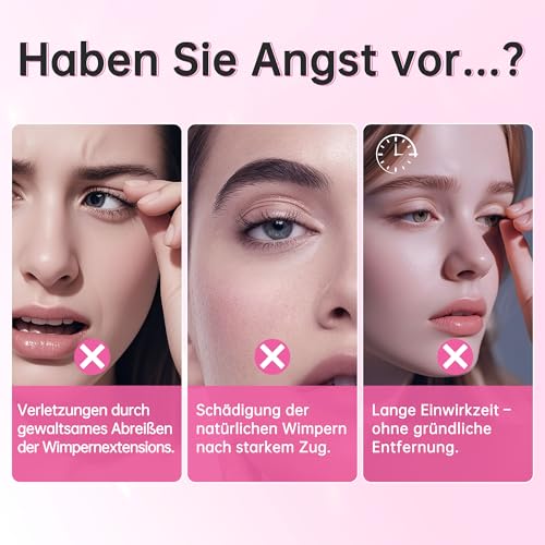 Beauty7 Wimpernkleber Entferner Cream Wimpernverlängerungslöser Beige Wimpernkleber Lösemittel wimpern extension Entferner Remover Cream 5ml MEHRWEG