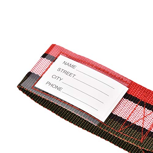 Image of uxcell Luggage Straps Suitcase Belts with Buckle Label, 2x78 2Mx5cm Adjustable PP Travel Bag Packing Accessories, Multi Color (Red Pink Dark Green) 4Pcs