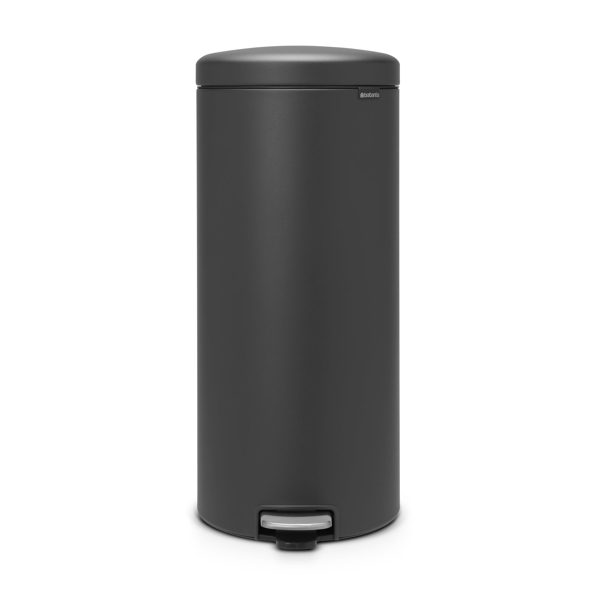 Poubelle à pédale Brabantia NewIcon 30 L | Couvercle anti-odeurs silencieux | Poubelle compacte antidérapante pour cuisi