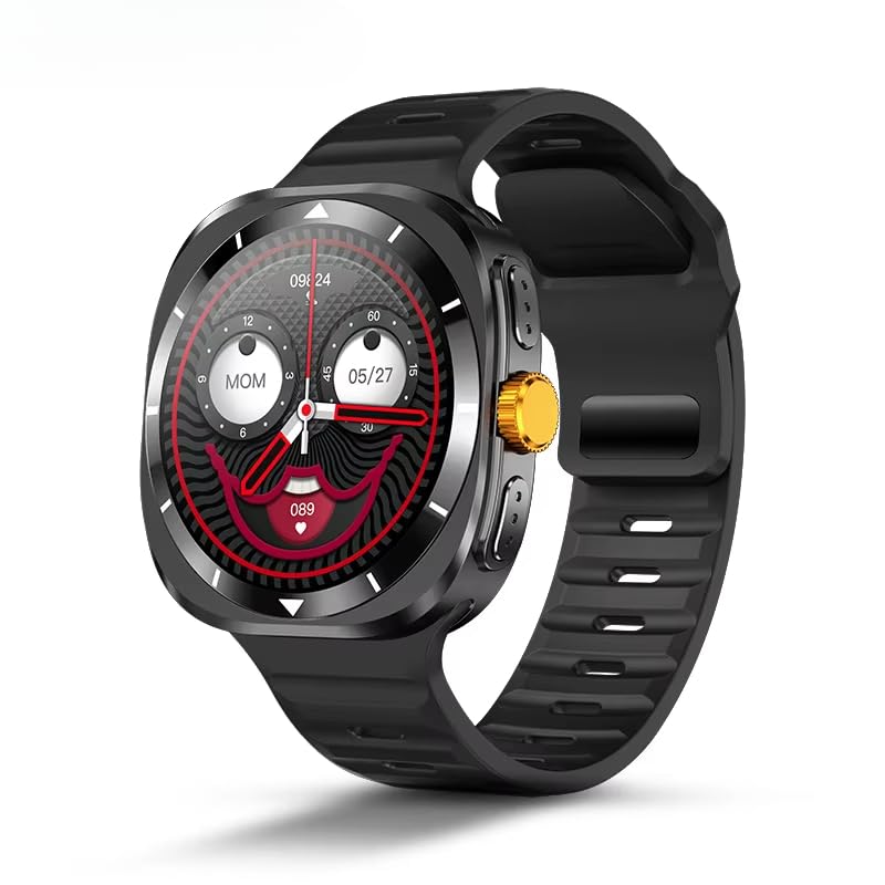 F7 Ultra Smart Watch for Men Galaxy Watch 7 Ultra NFC GPS Compass Dynamic Health Monitoring Sports Smart Watch 2024 (Black)
