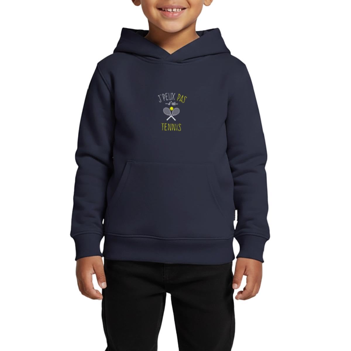 Sweat à capuche enfant J'peux pas j'ai tennis premium - 5