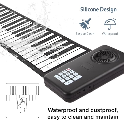 clavier électronique,HUIOP Piano électronique portable à 88 touches, piano électronique respectueux de l’environnement, piano pliable en silicone, pratique à domicile, piano électronique professionnel - Les Beatles, Paul McCartney, John Lennon, RIngo Starr, George Harrison clavier électronique,HUIOP Piano électronique portable à 88 touches, piano électronique respectueux de l'environnement, piano pliable en silicone, pratique à domicile, piano électronique professionnel – Image 3