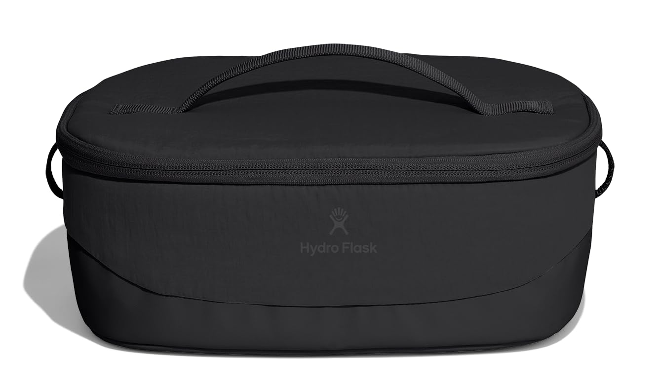 Carryout Lunch Box - Insulated Lunch Box - Soft Cooler Travel Bag Black