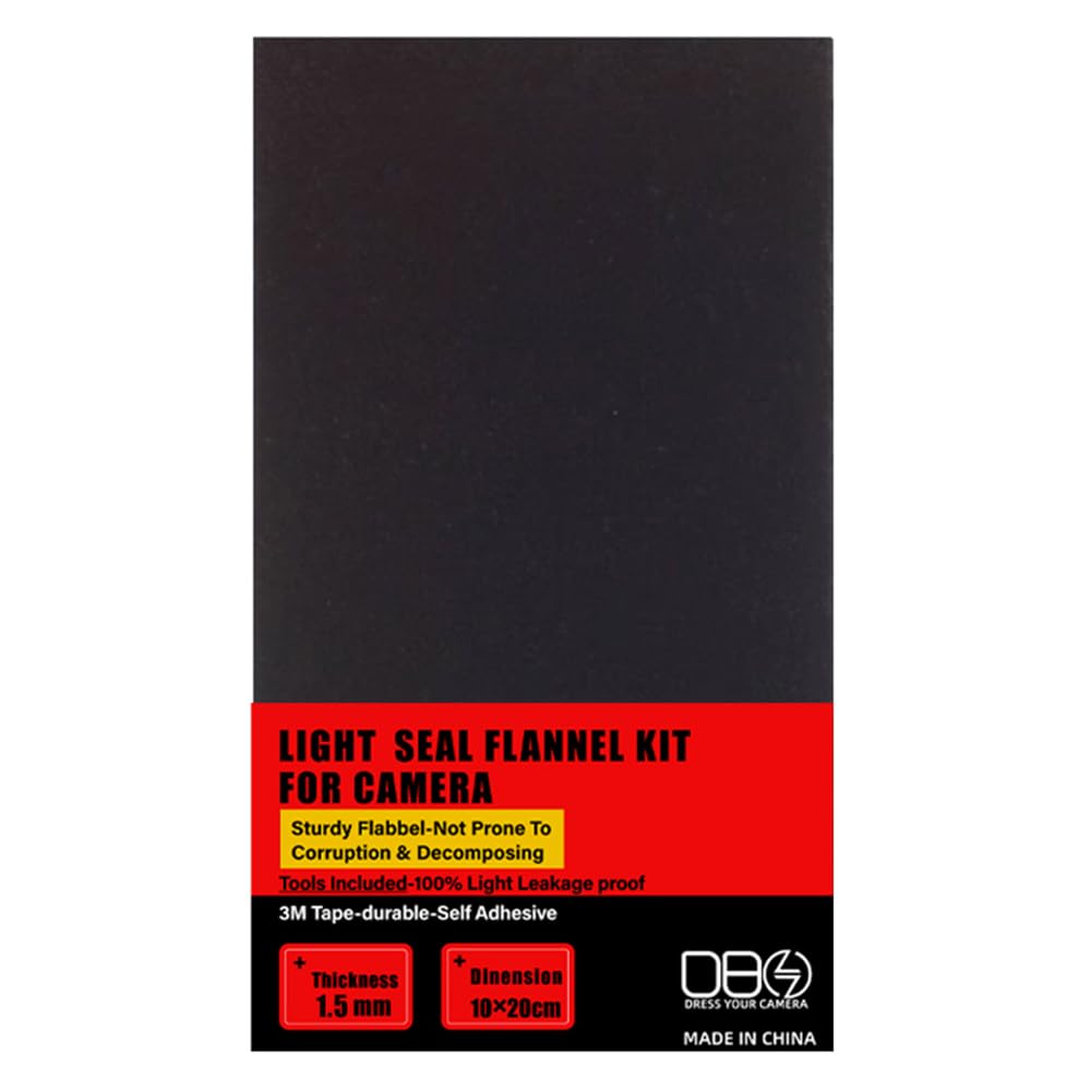 2PCS Light Leak Proof Sponge High Density Foam Film Camera Replacement Light Seal Foam for Film Camera Large Format Accessories