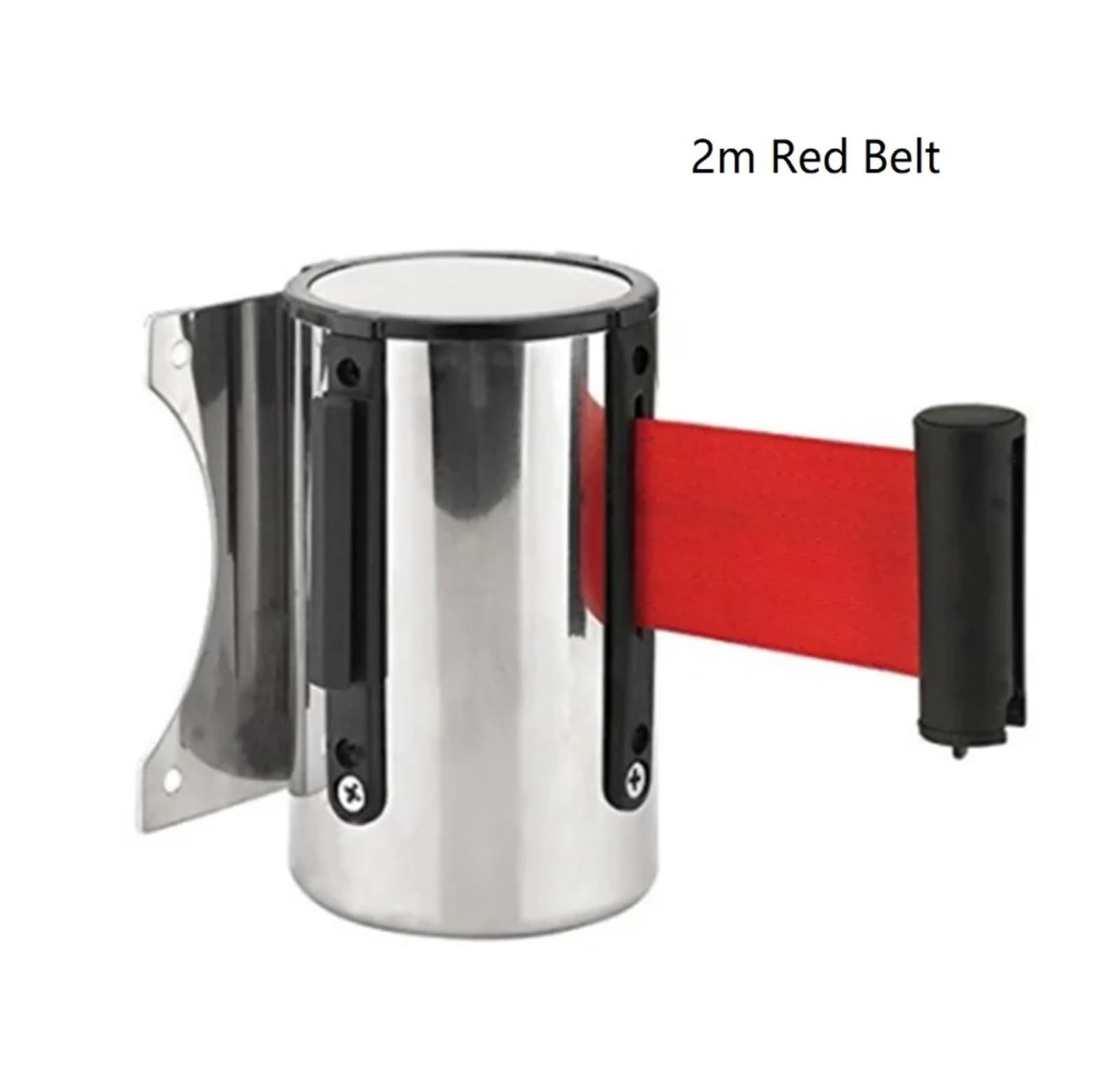 Cinta De Control De Multitudes Retráctil De Acero Inoxidable para Montaje En Pared - Cinta Amarilla Y Negra De 5 M para Eventos Y Deportes Al Aire Libre