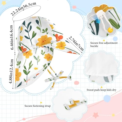 Baby Sun Hat Boy Hats Girl Sun Protection Wide Brim Traveling Camping Hat4