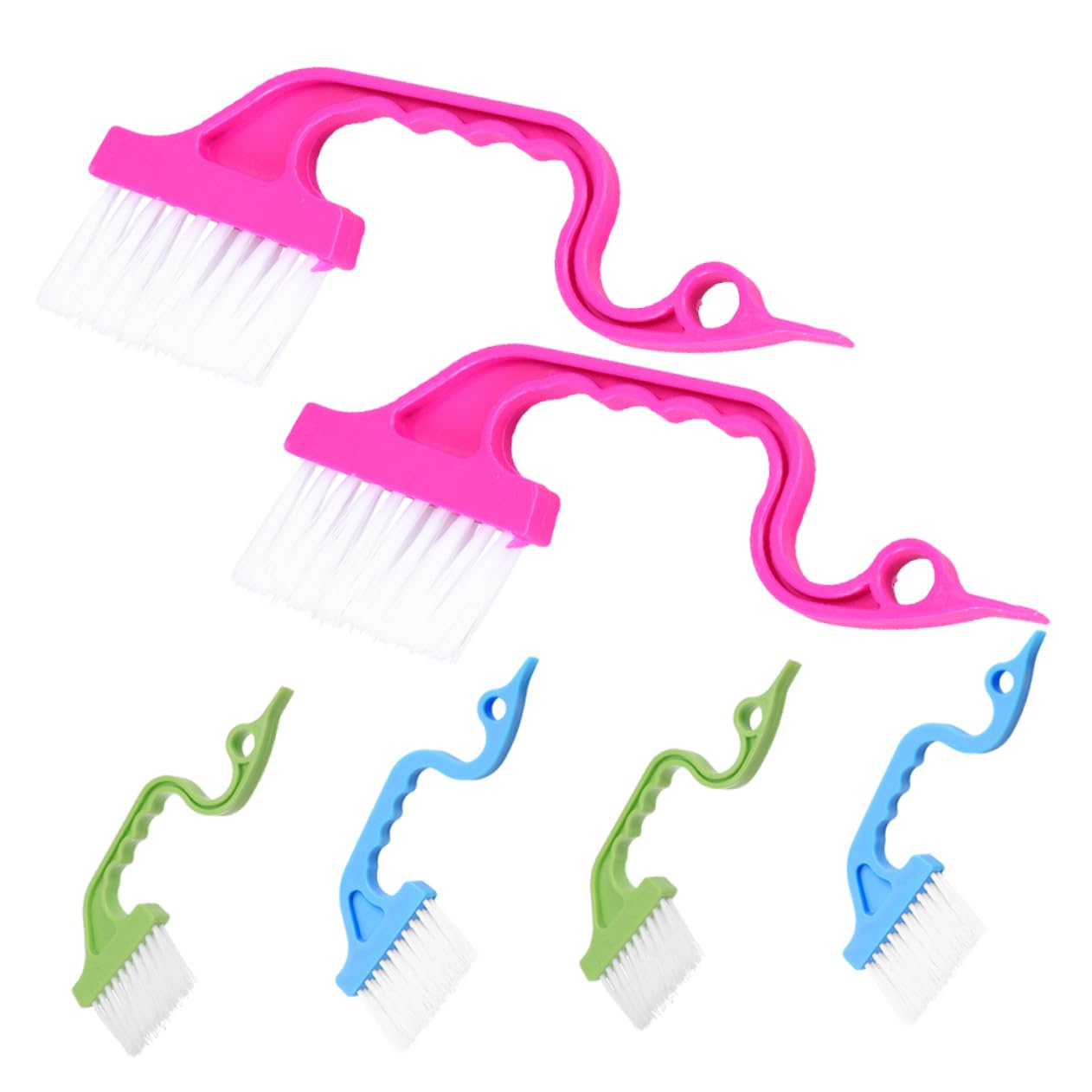 Amosfun 30pezzi Spazzole Per Fessure Finestre Multifunzionali Per La e Scanalature Setole Morbide e Antiscivolo