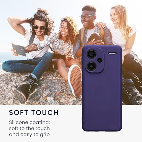 Image of DIZORO Compatible with Mi Redmi Note 13 Pro Plus 5G Back Cover with Upgraded Square Edges for Camera Protection Shockproof Flexible Matte Liquid Silicone Mobile Phone Case (Forest Green)