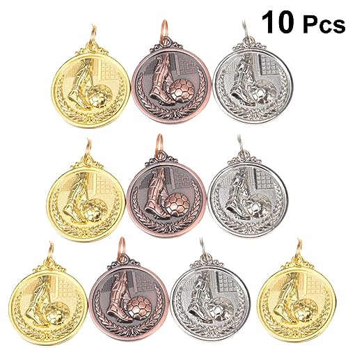VANZACK 30 Peças Medalha Soccor De Metal Medalhas De Prêmio Artificial Medalhas De Competição Jogo D