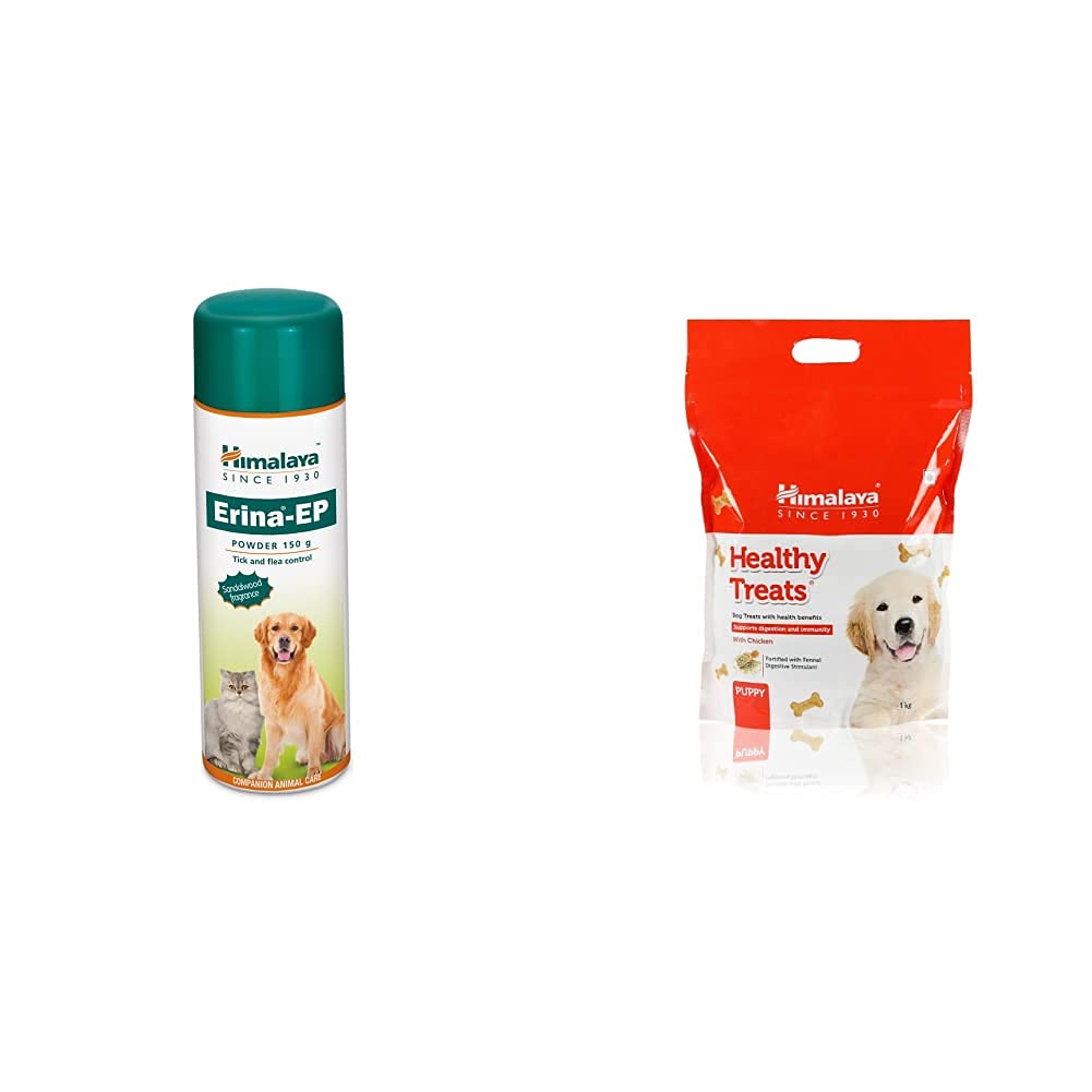 Himalaya Erina Ep Powder, 150g & Healthy Treats Puppy, Chicken, 1 kg (B09HN1Q1KL) Amazon Price History, Amazon Price Tracker