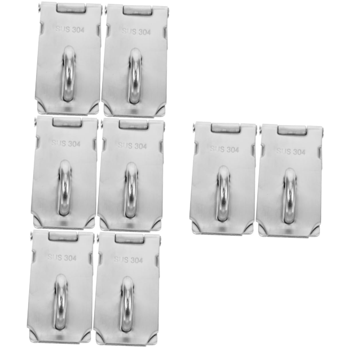 Loquet de porte acier inoxydable Gatuida (lot de 8 pièces) pour sécurité intérieure