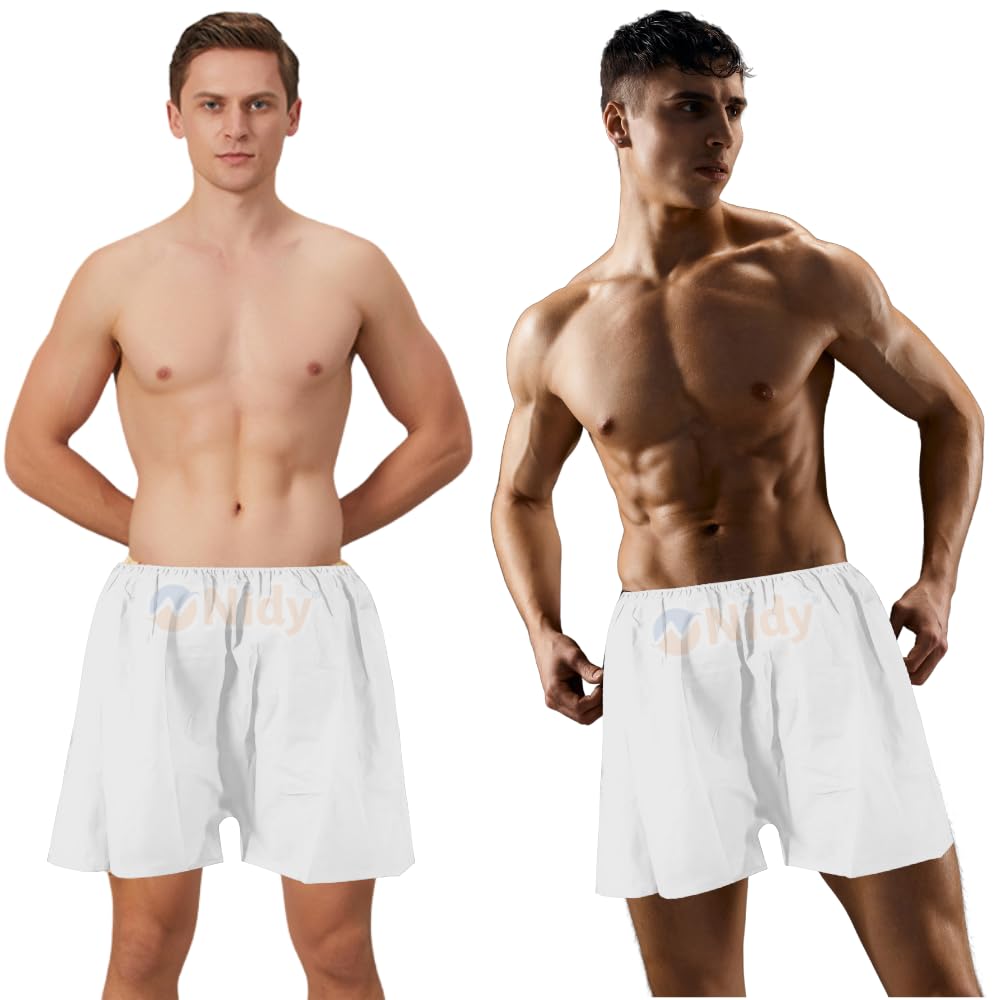 store77 Nidy® Disposable Non-Woven Fabric Men's Flat Angle Underwear, Square Angle Underwear, Men's Disposable Shorts for Beauty and Hairdressing, Sweating, Sauna, Travel-picture-29