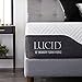 Lucid 12 Inch Hybrid Memory Foam Infused with Bamboo Charcoal and Aloe Vera-Encased Spring Support-Medium Plush Feel-Motion Isolation Mattress, Twin XL, White