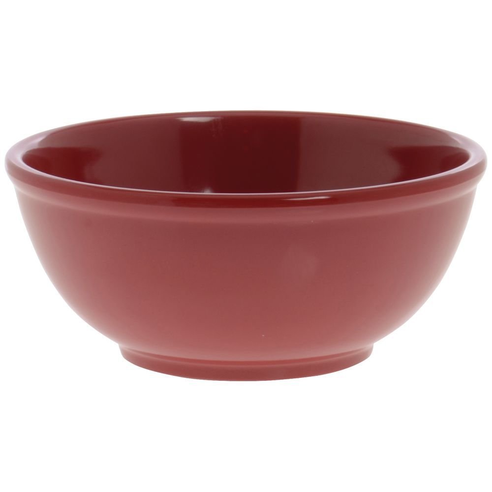 Plastic Serving Bowl Melamine Bowls Cranberry Dishwasher 8" Dia by HUBERT – 8.00 x 8.00 x 4.00 Inches, Melamine, Cranberry, Model 71860