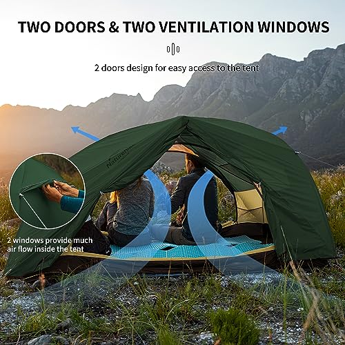 Image of Naturehike Star River 2 Person Backpacking Tent, Lightweight Waterproof 2 Person Camping Tent, Double Layer Two Person Tents for Camping, Hiking, Cycling