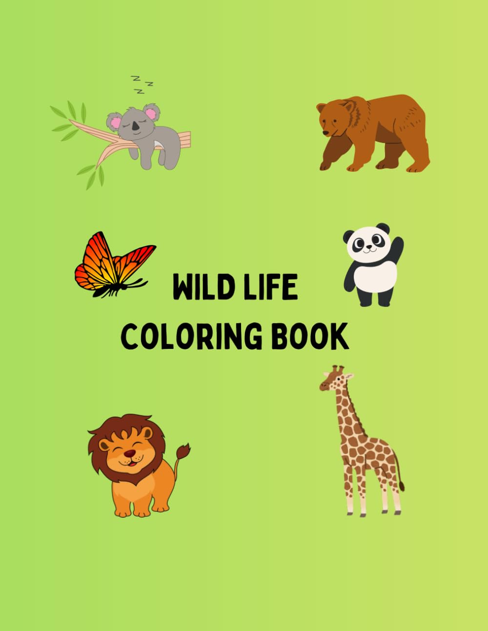 Wild Life Coloring Book