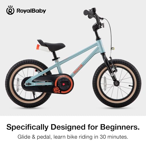 Image of RoyalBaby EZ-Pro Kids Bike, Lightweight Aluminum 2-in-1 Balance to Pedal Bike with One-Key Switch, 14 16 18 20 Inch for Age 3-10 Years