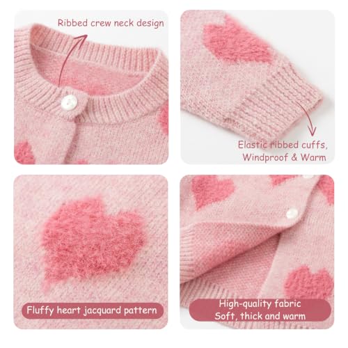 Image of Simplee kids Baby Girl Thin Sweater Solid White Pink Cardigans for Toddler 0-3Years