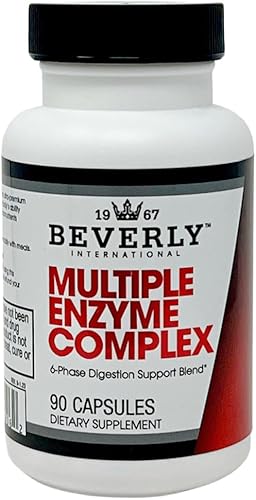 Miniatura 1 de Beverly International Complejo de enzimas múltiples (MEC, 90 cápsulas. Una ayuda digestiva ultra premium que ayuda a culturistas, atletas y