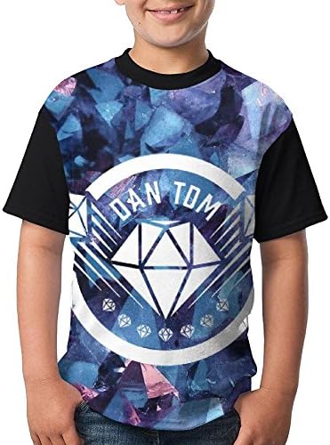 DanTDM Dan TDM Novelty Comfy T-Shirt Short Sleeve Tops for Kids Youth Boys and Girls