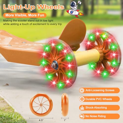 DEROFIT Kick Scooter for Ages 3-7