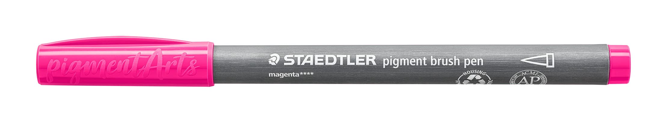 STAEDTLER 371-20 Pigment Arts Brush Pen - Magenta (Box of 10), standard - Image 2