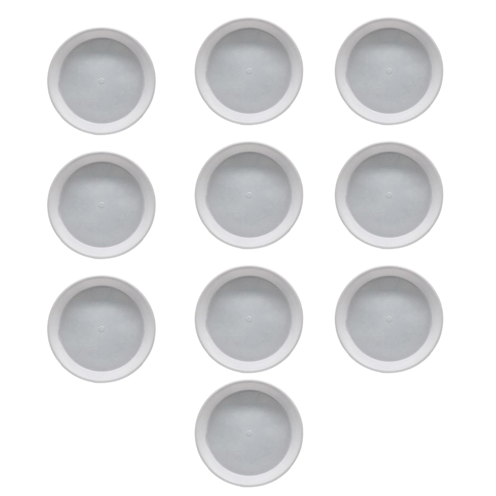 matumou 10Pcs 10Sizes Plastic Round Shape Home Garden Flower Pot Planter Tray Saucers