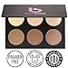 Powder Contour Highlighter Makeup Palette – Beauty Junkees 6 Piece Contouring Highlight Kit for Beginners, Concealer, Bronzer, Refillable Pans, Professional Paraben, Gluten, Cruelty Free Cosmetics