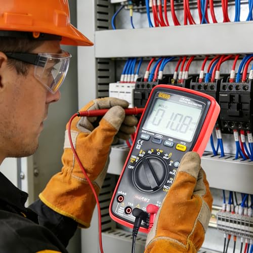 Image of ZIBOO 17B PRO True RMS Digital Multimeter Measures AC /DC Voltage and Current Measurements up to 1000V and 10A (Optional AC Pliers)