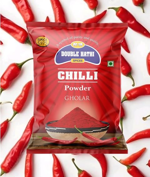 Double Hathi Special Gholar Chilli Powders Natural and Pure, No Artificial Colours And Preservatives (Pouch, 500 g) (B0CLVN3KFW) Amazon Price History, Amazon Price Tracker