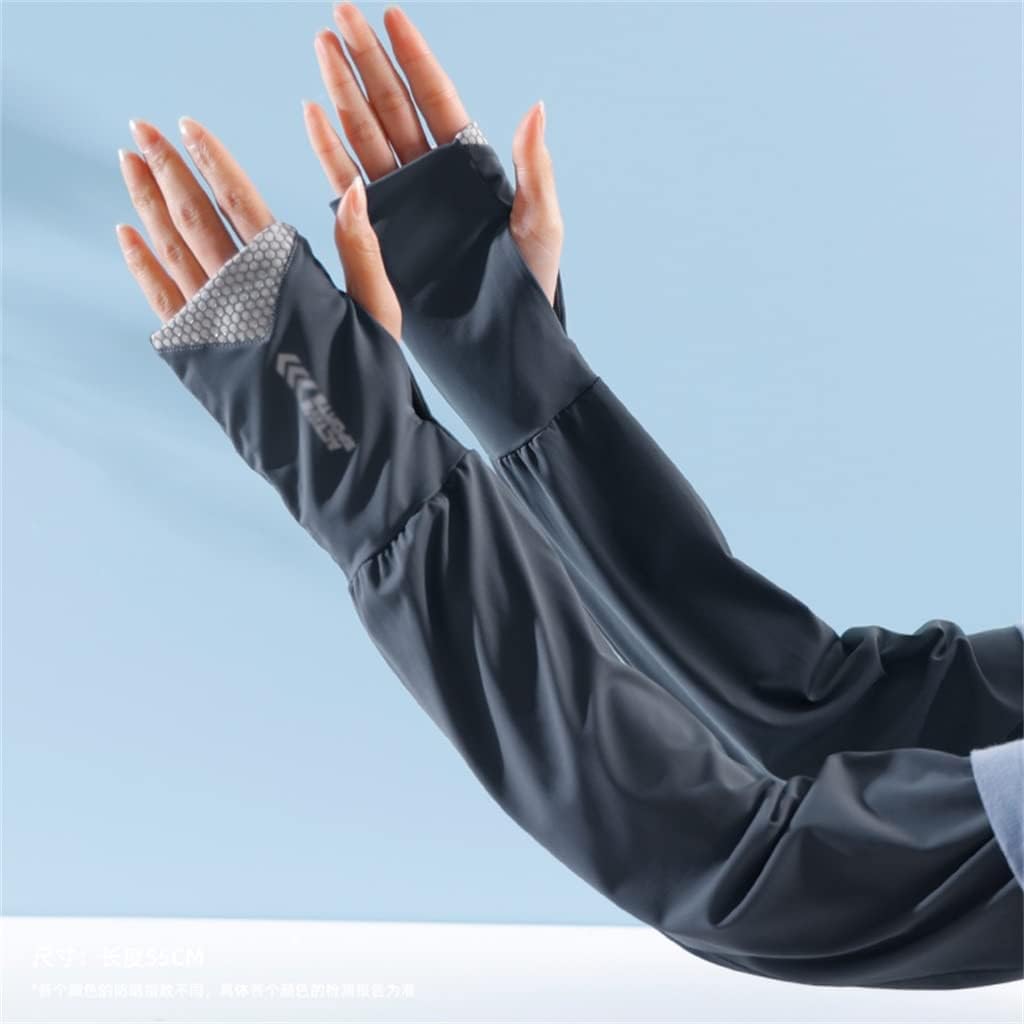 HBJWOV Loose Ice Sleeves Men's and Women's Gloves Extended Arm Sleeves Driving Sports All-Match Sleeves(E)