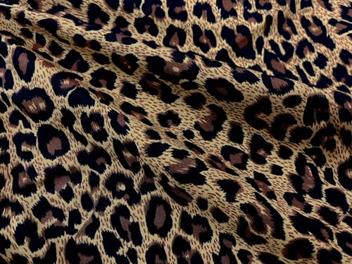 Premium 44-Inch Leopard Print 100% Cotton Fabric - Versatile Brown Cheetah Pattern for DIY Sewing and Crafting Projects 3 Premium 44-Inch Leopard Print 100% Cotton Fabric - Versatile Brown Cheetah Pattern for DIY Sewing and Crafting Projects - Image 2
