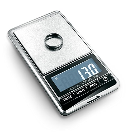 Flexzion Jewelry Scale Digital Mini Diamond Gold Coin Small Items Weight Gram Weigh
