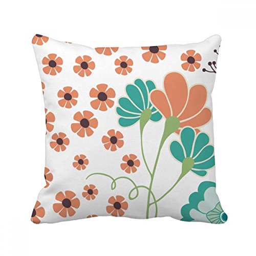 Coussin fleur d'oranger multicolore 40 x 40 cm housse oreiller canapé - 2