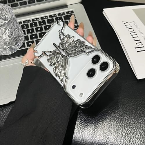 Coque iPhone 17 Pro anti-chocs et anti-surchauffe motif papillon