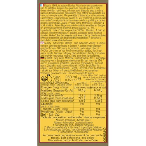Aceite de Oliva Extra Virgen Nicolas Alziari 250 ml miniatura 2