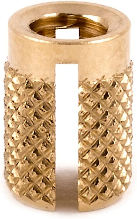 E-Z LOK Threaded Insert for Plastic Flush Brass Thread Inserts 10-24 Pack of 25