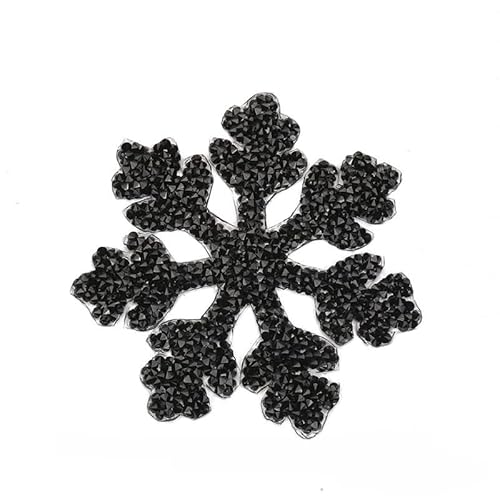 9.5cm silver snowflake rhinestone applique,1-6pcs crystal beaded iron on decorative patch for diy craft projects