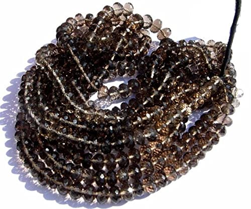 Quartz fumé en perles facettées pour vos ateliers créatifs de bijoux bohèmes