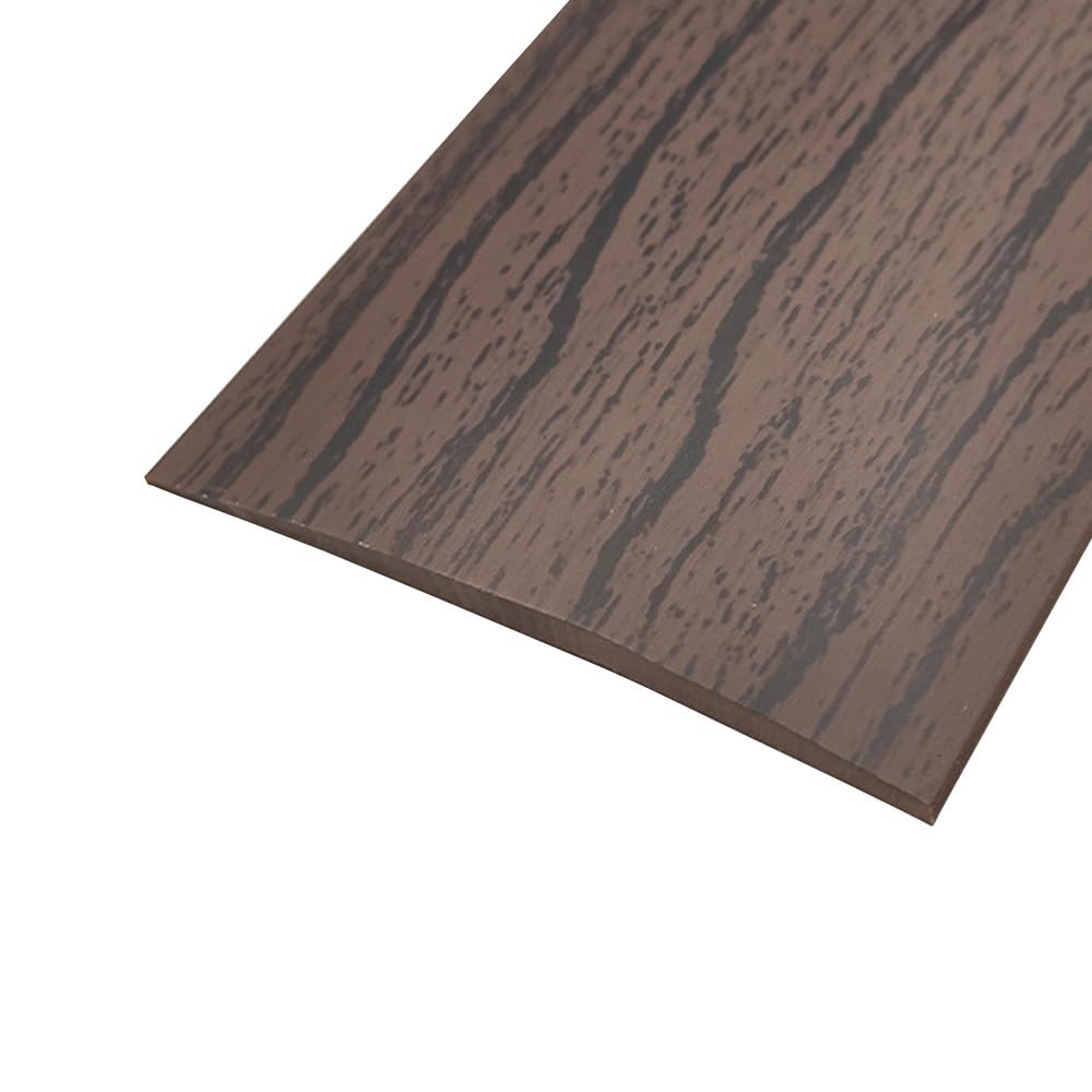 Walnut, Self-Adhesive PVC Trim Tape for Wooden Door Edges, Flexible Laminate Floor Transition Strip, Gap Cover for Doorway and Vinyl Flooring