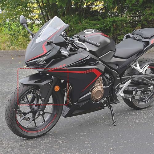 Garde-boue CBR500R 2019-2021 bleu en ABS injecté haute résistance