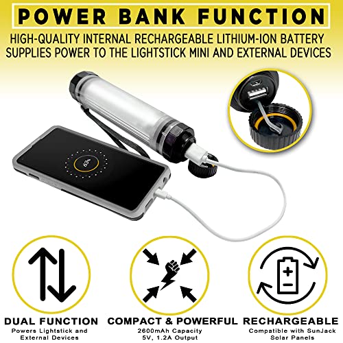 Lampe LED portable SunJack compacte et étanche avec batterie de secours USB - 4