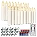 Produktbild 20er led Weihnachtskerzen Timer mit Batterien, led kerzen Dimmbar IP64 Flammenlose Lichterkette für Weihnachtsbaum, Weihnachtsdeko, Hochzeit, Geburtstags, Party