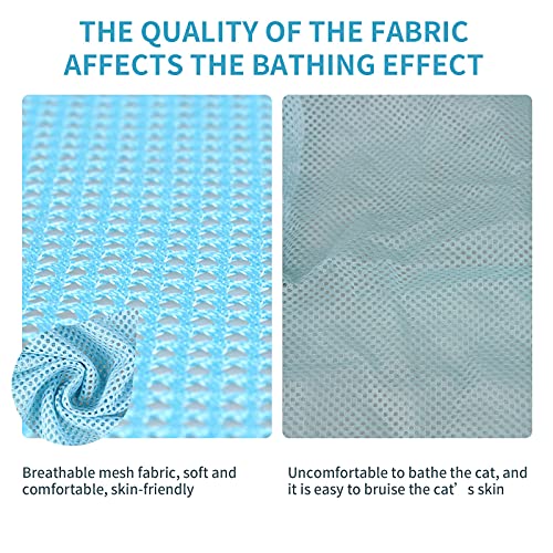 Image of Cat Bathing Bag,Cat Shower Net Bag,Breathable Cat Grooming Bag,Adjustable Cat Washing Shower Bag