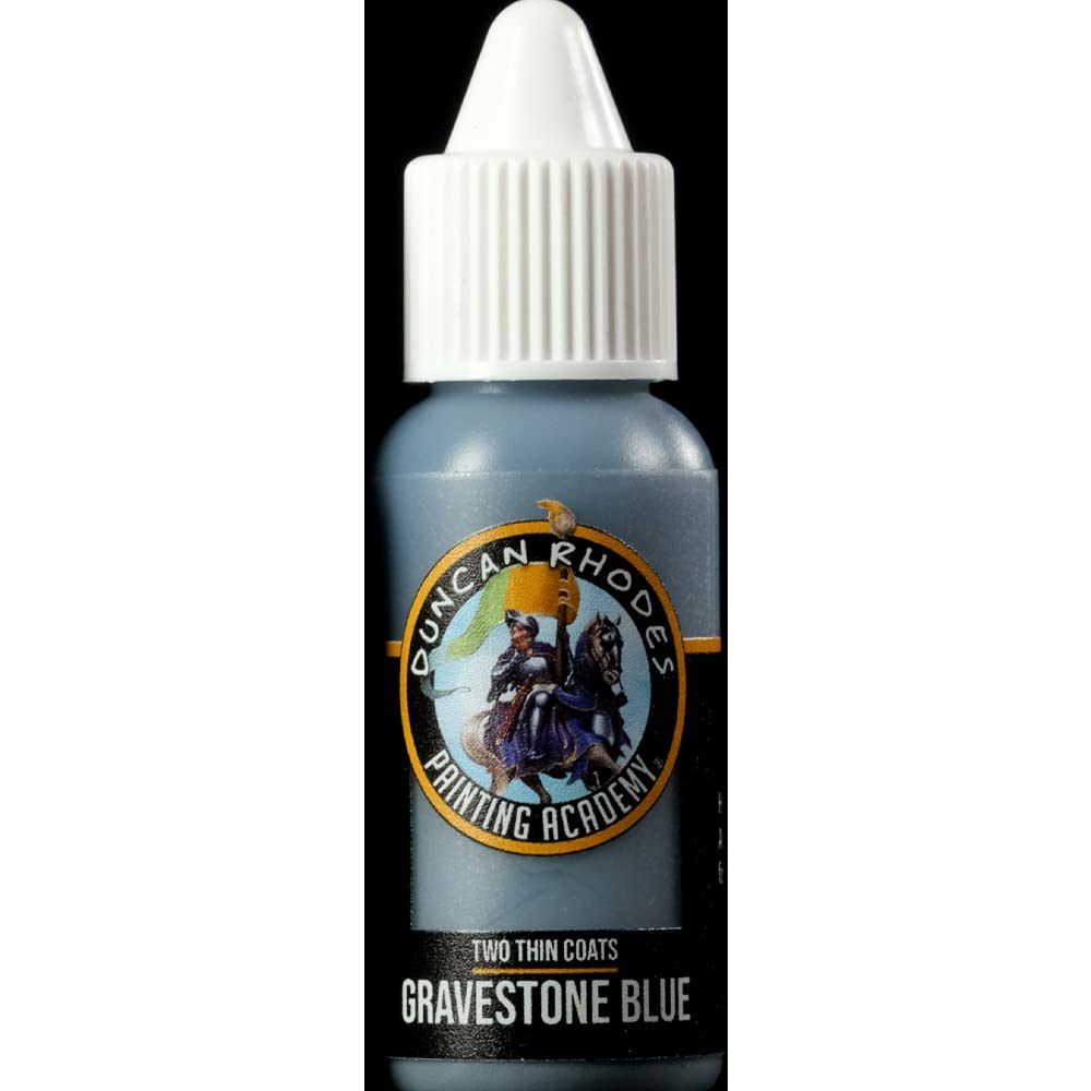 Duncan Rhodes Painting Academy Two Thin Coats Hobby Paints 15ml (Gravestone Blue)